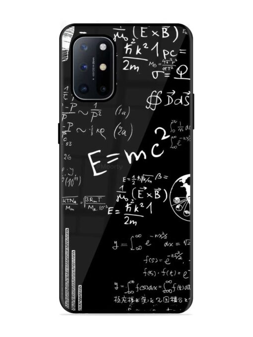 E=Mc2 Mass?Energy Equivalence Glossy Metal Phone Cover for Oneplus 8T (5G) Zapvi