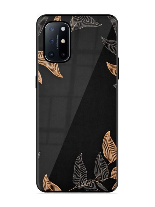 Foliage Art Glossy Metal Phone Cover for Oneplus 8T (5G) Zapvi