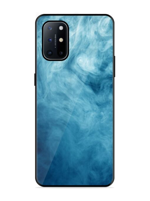 Blue Smoke Art Glossy Metal Phone Cover for Oneplus 8T (5G) Zapvi