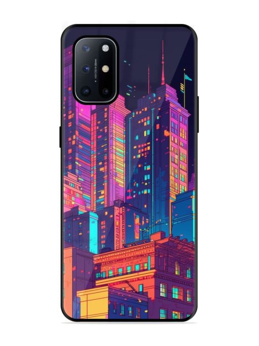 City View Glossy Metal Phone Cover for Oneplus 8T (5G) Zapvi