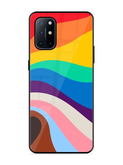 Minimal Pride Art Glossy Metal Phone Cover for Oneplus 8T (5G) Zapvi