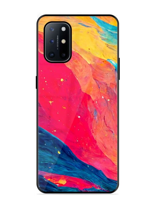 Starry Night Glossy Metal Phone Cover for Oneplus 8T (5G) Zapvi