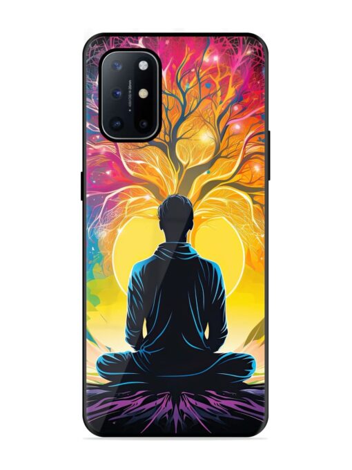 Mind Colourful Glossy Metal Phone Cover for Oneplus 8T (5G) Zapvi