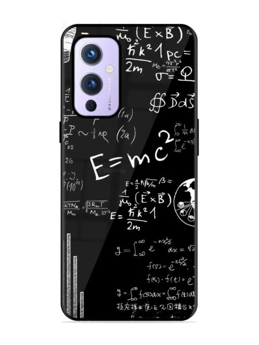 E=Mc2 Mass?Energy Equivalence Glossy Metal Phone Cover for Oneplus 9 (5G) Zapvi