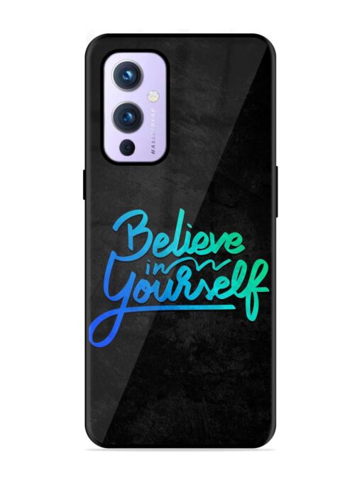 Believe In Yourself Glossy Metal Phone Cover for Oneplus 9 (5G) Zapvi