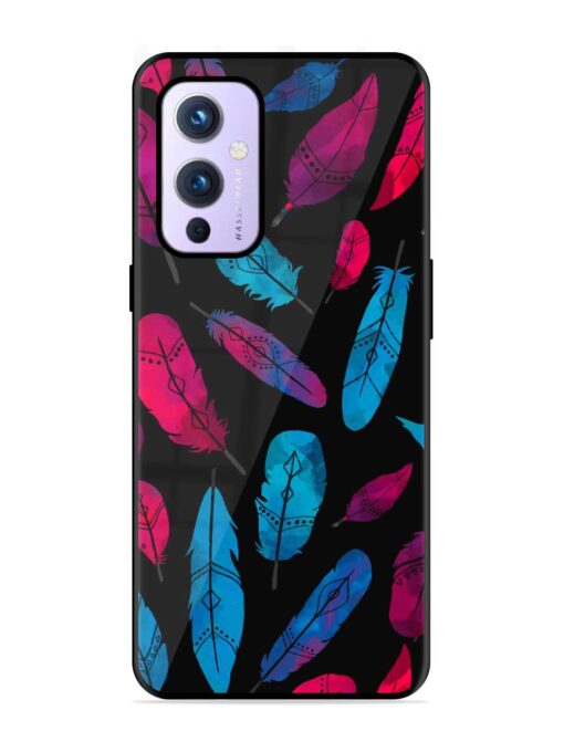 Feather Art Glossy Metal Phone Cover for Oneplus 9 (5G) Zapvi