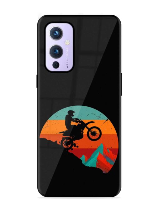 Mountain Bike Glossy Metal Phone Cover for Oneplus 9 (5G) Zapvi