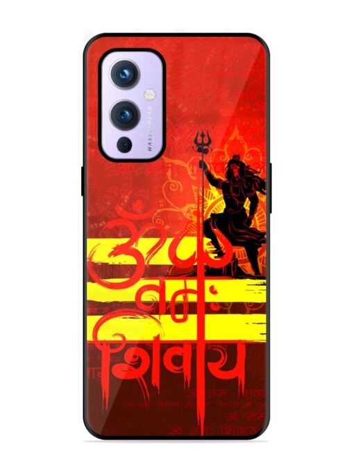 Illustration Lord Shiva Glossy Metal TPU Phone Cover for Oneplus 9 (5G) Zapvi