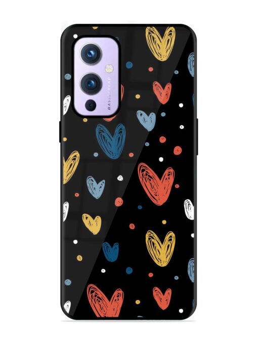 Happy Valentines Day Glossy Metal TPU Phone Cover for Oneplus 9 (5G) Zapvi