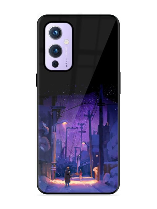 Winter Anime Art Glossy Metal Phone Cover for Oneplus 9 (5G) Zapvi