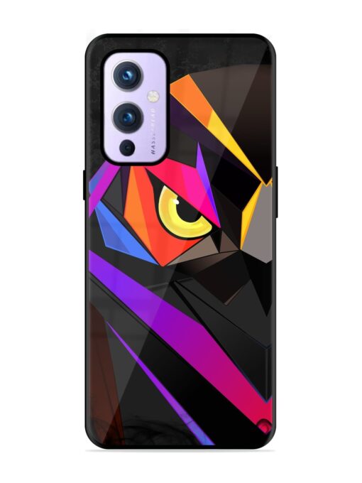 Wpap Owl Glossy Metal Phone Cover for Oneplus 9 (5G) Zapvi