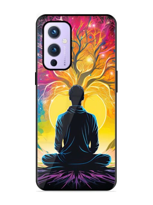 Mind Colourful Glossy Metal Phone Cover for Oneplus 9 (5G) Zapvi