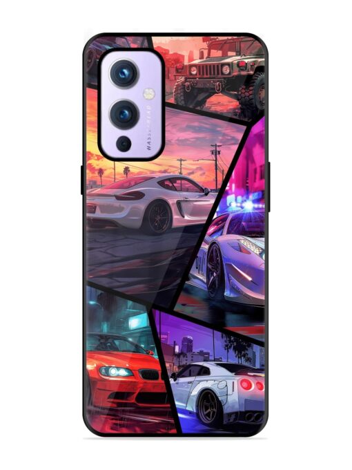 Ride In Pixels Glossy Metal Phone Cover for Oneplus 9 (5G) Zapvi