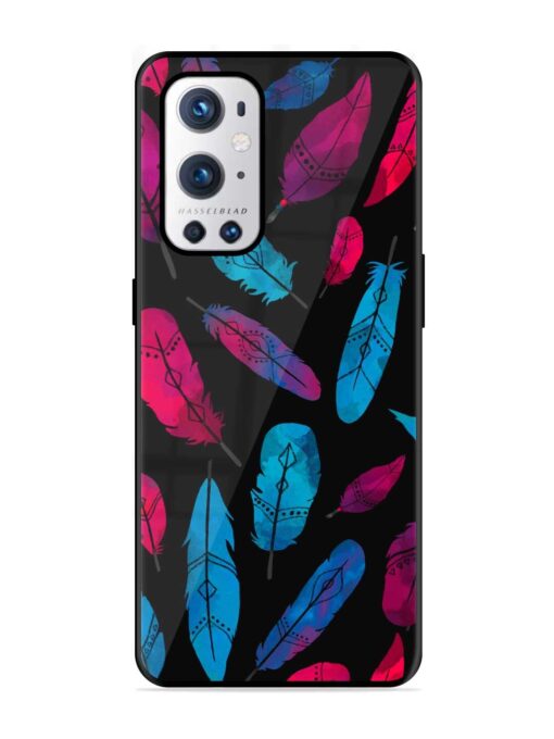 Feather Art Glossy Metal Phone Cover for Oneplus 9 Pro (5G) Zapvi