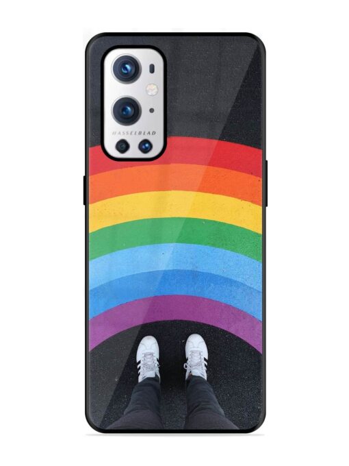 Legs Rainbow Glossy Metal TPU Phone Cover for Oneplus 9 Pro (5G) Zapvi