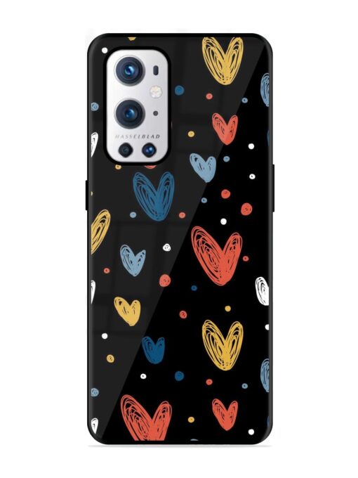 Happy Valentines Day Glossy Metal TPU Phone Cover for Oneplus 9 Pro (5G) Zapvi