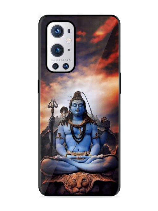 Jai Jai Shiv Glossy Metal Phone Cover for Oneplus 9 Pro (5G) Zapvi