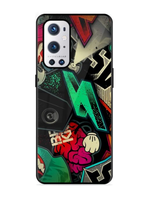 Graffiti Art Glossy Metal Phone Cover for Oneplus 9 Pro (5G) Zapvi