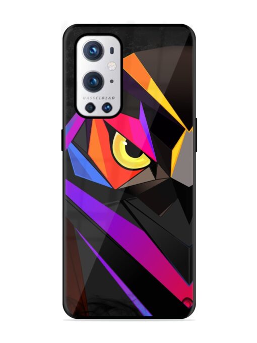 Wpap Owl Glossy Metal Phone Cover for Oneplus 9 Pro (5G) Zapvi