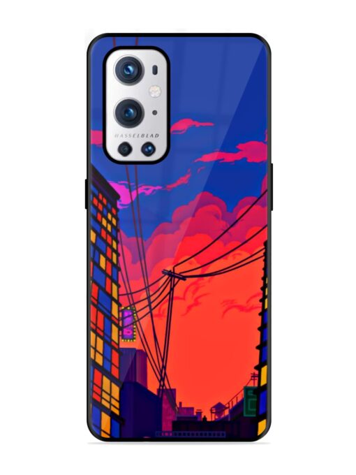 Metropolitan Area Glossy Metal Phone Cover for Oneplus 9 Pro (5G) Zapvi