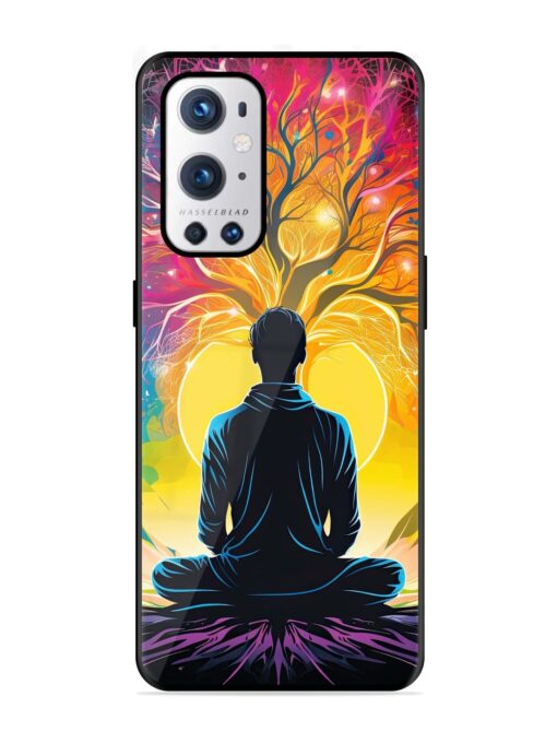 Mind Colourful Glossy Metal Phone Cover for Oneplus 9 Pro (5G) Zapvi