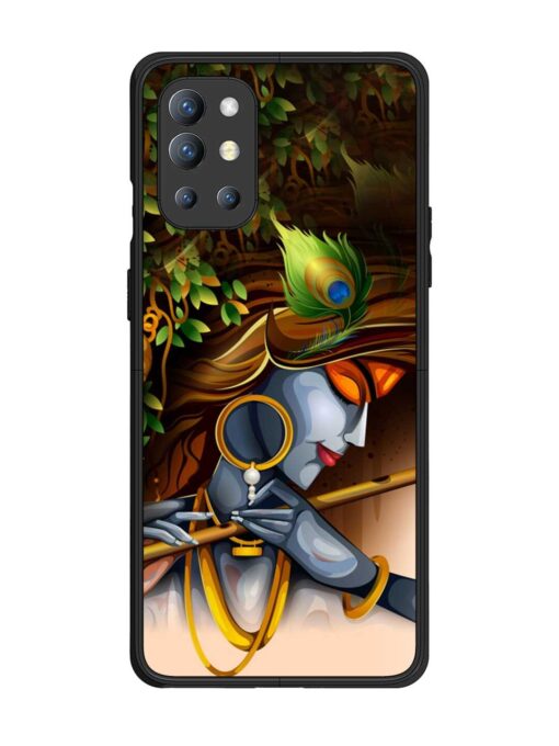 Krishna Glossy Metal Phone Cover for Oneplus 9R (5G) Zapvi