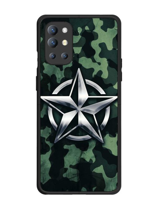 Indian Army Star Design Glossy Metal Phone Cover for Oneplus 9R (5G) Zapvi