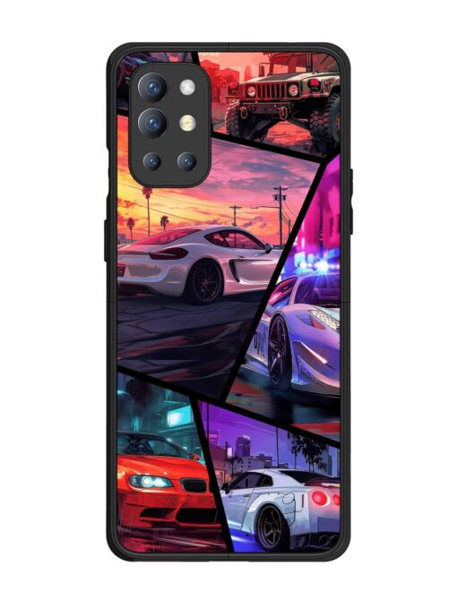 Ride In Pixels Glossy Metal Phone Cover for Oneplus 9R (5G) Zapvi