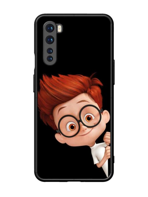 Smart Boy Cartoon Glossy Metal Phone Cover for Oneplus Nord Zapvi