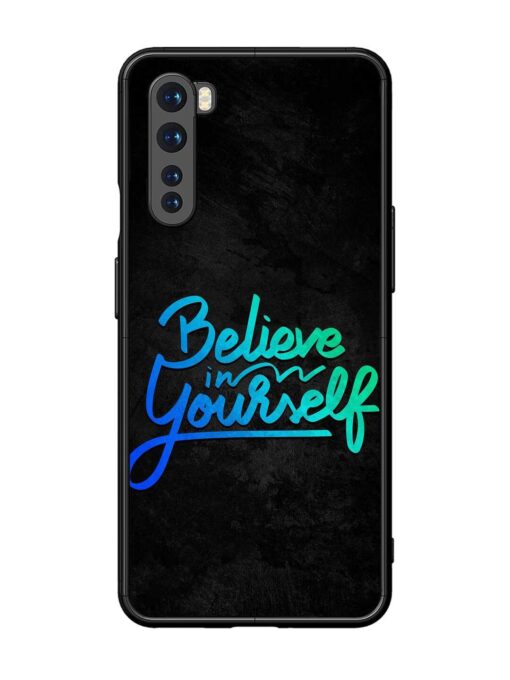 Believe In Yourself Glossy Metal Phone Cover for Oneplus Nord Zapvi