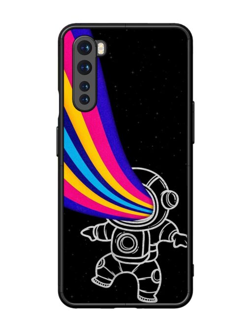 Astronaut Glossy Metal TPU Phone Cover for Oneplus Nord Zapvi