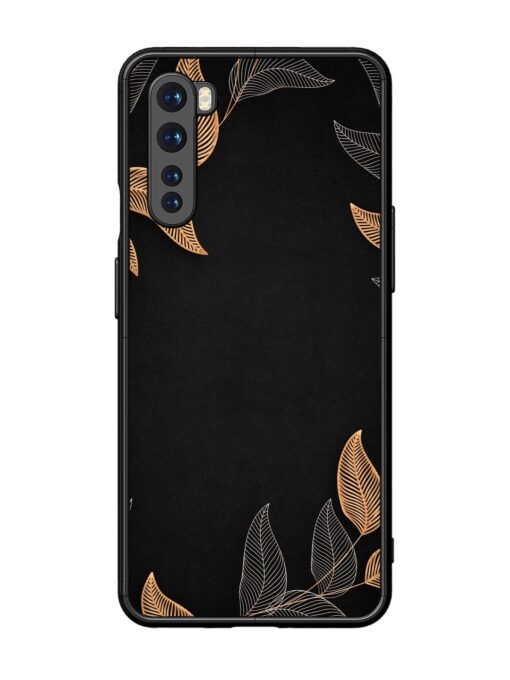 Foliage Art Glossy Metal Phone Cover for Oneplus Nord Zapvi