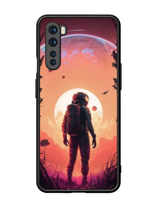 Red Sky At Morning Glossy Metal Phone Cover for Oneplus Nord Zapvi