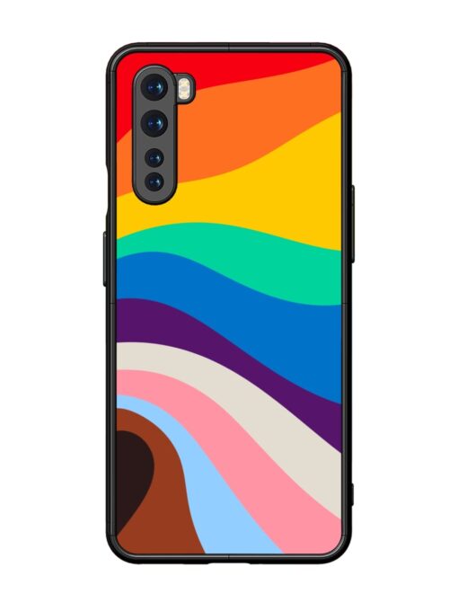 Minimal Pride Art Glossy Metal Phone Cover for Oneplus Nord Zapvi