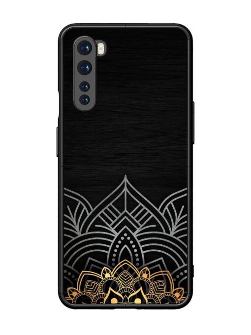 Decorative Golden Pattern Glossy Metal Phone Cover for Oneplus Nord Zapvi