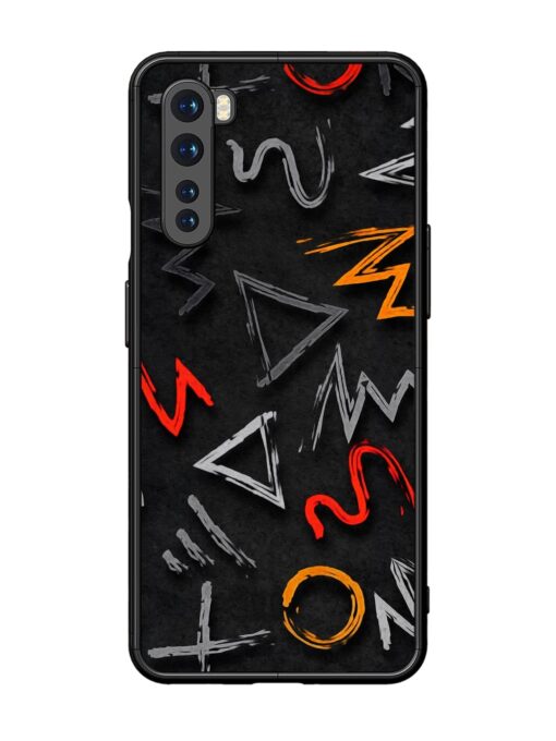 Grungy Graffiti Glossy Metal Phone Cover for Oneplus Nord Zapvi