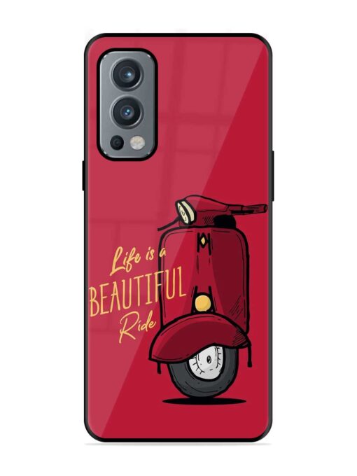 Life Is Beautiful Rides Glossy Metal Phone Cover for Oneplus Nord 2 (5G) Zapvi