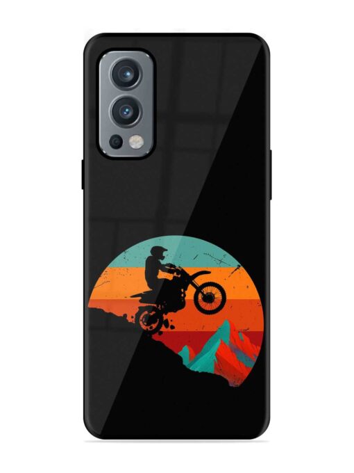 Mountain Bike Glossy Metal Phone Cover for Oneplus Nord 2 (5G) Zapvi