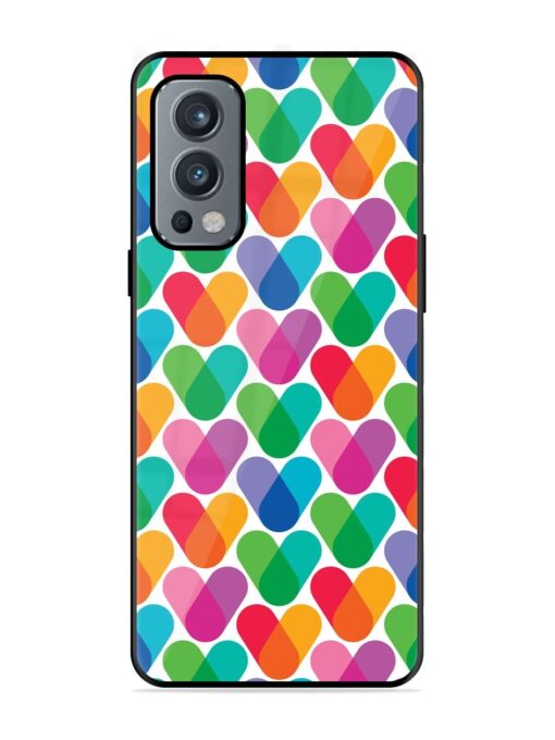 Overlapping Colors Colorful Glossy Metal TPU Phone Cover for Oneplus Nord 2 (5G) Zapvi