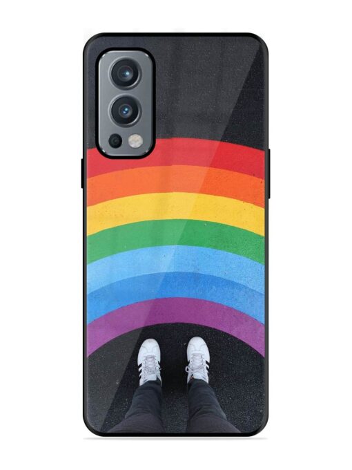 Legs Rainbow Glossy Metal TPU Phone Cover for Oneplus Nord 2 (5G) Zapvi