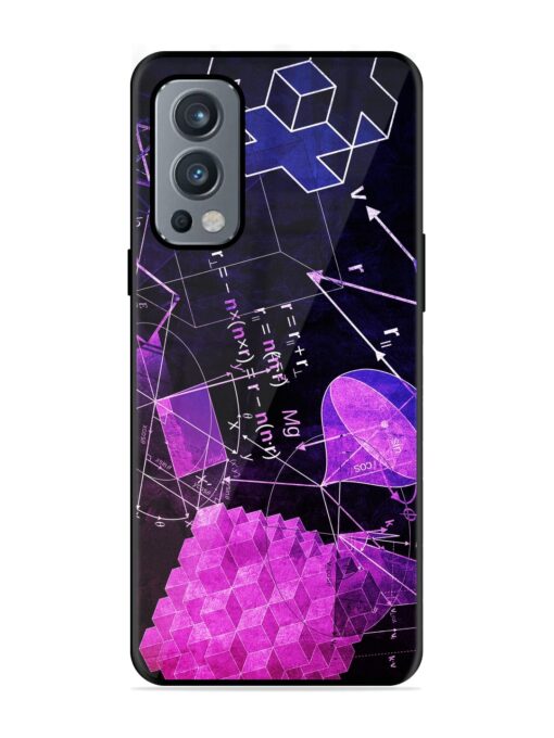 Math Physics Formula Art Glossy Metal Phone Cover for Oneplus Nord 2 (5G) Zapvi