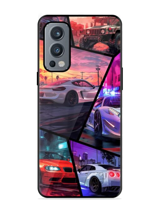 Ride In Pixels Glossy Metal Phone Cover for Oneplus Nord 2 (5G) Zapvi