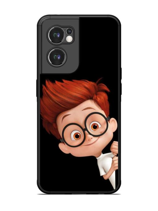 Smart Boy Cartoon Glossy Metal Phone Cover for Oneplus Nord Ce 2 (5G) Zapvi