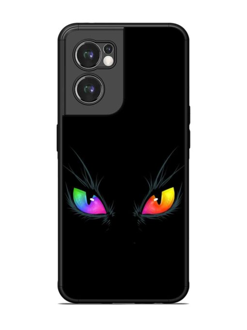 Cat Eyes Glossy Metal Phone Cover for Oneplus Nord Ce 2 (5G) Zapvi