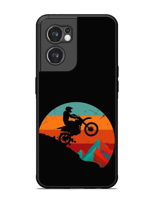 Mountain Bike Glossy Metal Phone Cover for Oneplus Nord Ce 2 (5G) Zapvi