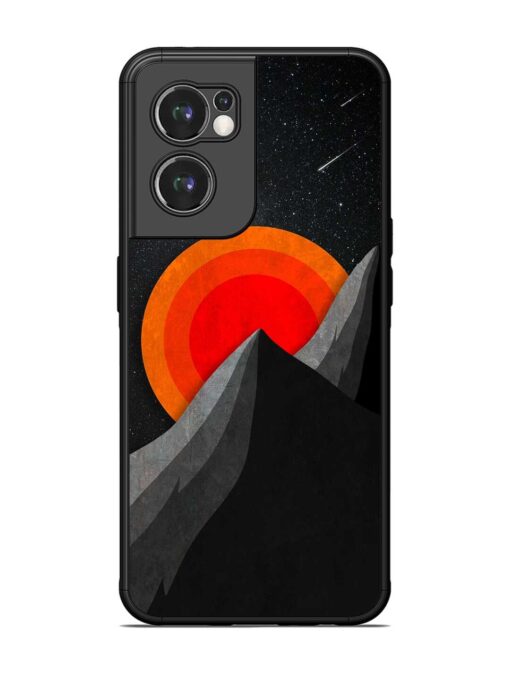 Black Mountain Glossy Metal Phone Cover for Oneplus Nord Ce 2 (5G) Zapvi