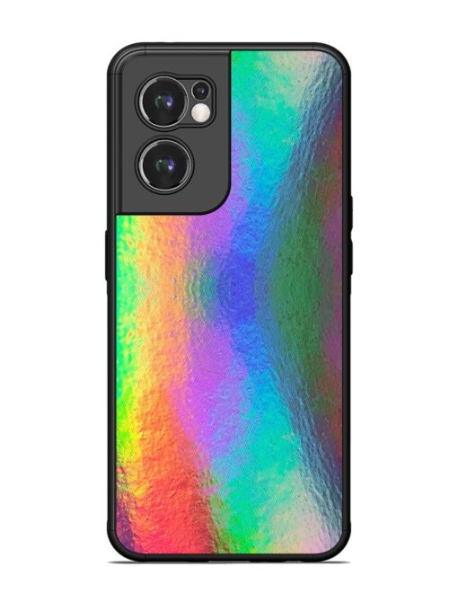 Colorful Holographic Background Glossy Metal TPU Phone Cover for Oneplus Nord Ce 2 (5G) Zapvi