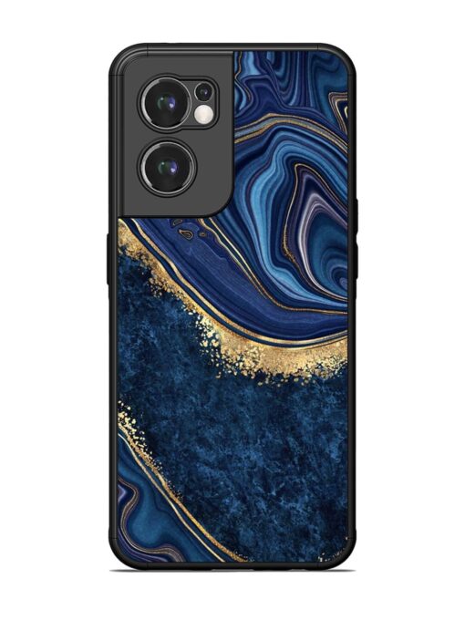 Abstract Background Blue Glossy Metal TPU Phone Cover for Oneplus Nord Ce 2 (5G) Zapvi