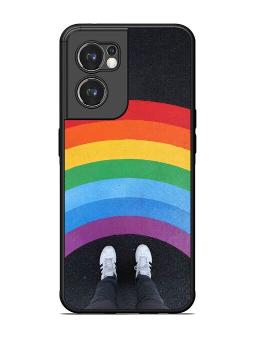 Legs Rainbow Glossy Metal TPU Phone Cover for Oneplus Nord Ce 2 (5G) Zapvi