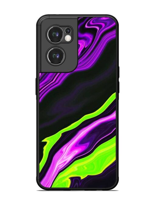 Bright Fluid Violet Glossy Metal Phone Cover for Oneplus Nord Ce 2 (5G) Zapvi